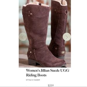 Ugg suede boots. Ugg shearling lined knee high boots